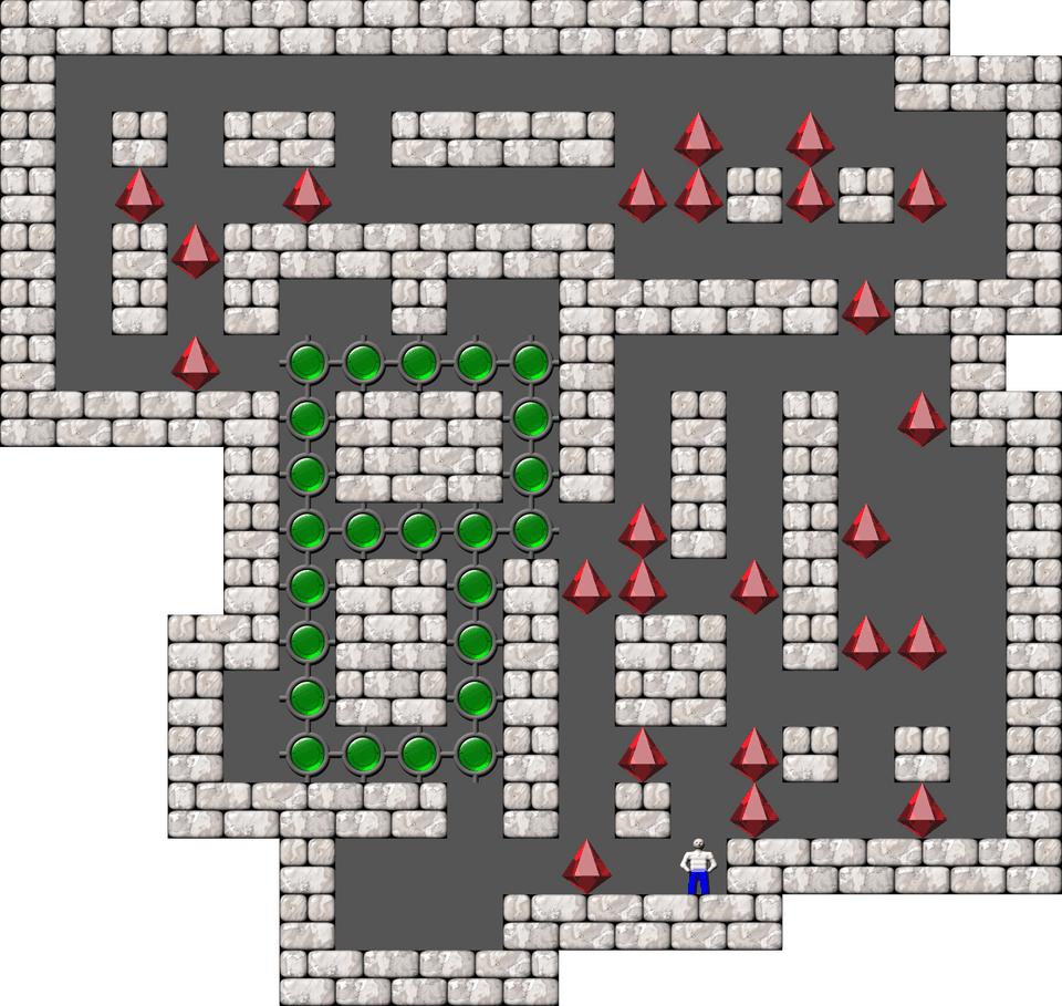 Sokoban Sonic 3 level 17